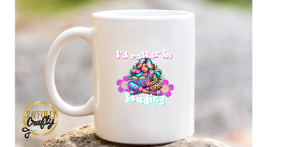 I'd Rather Be Reading Retro Ceramic Mug