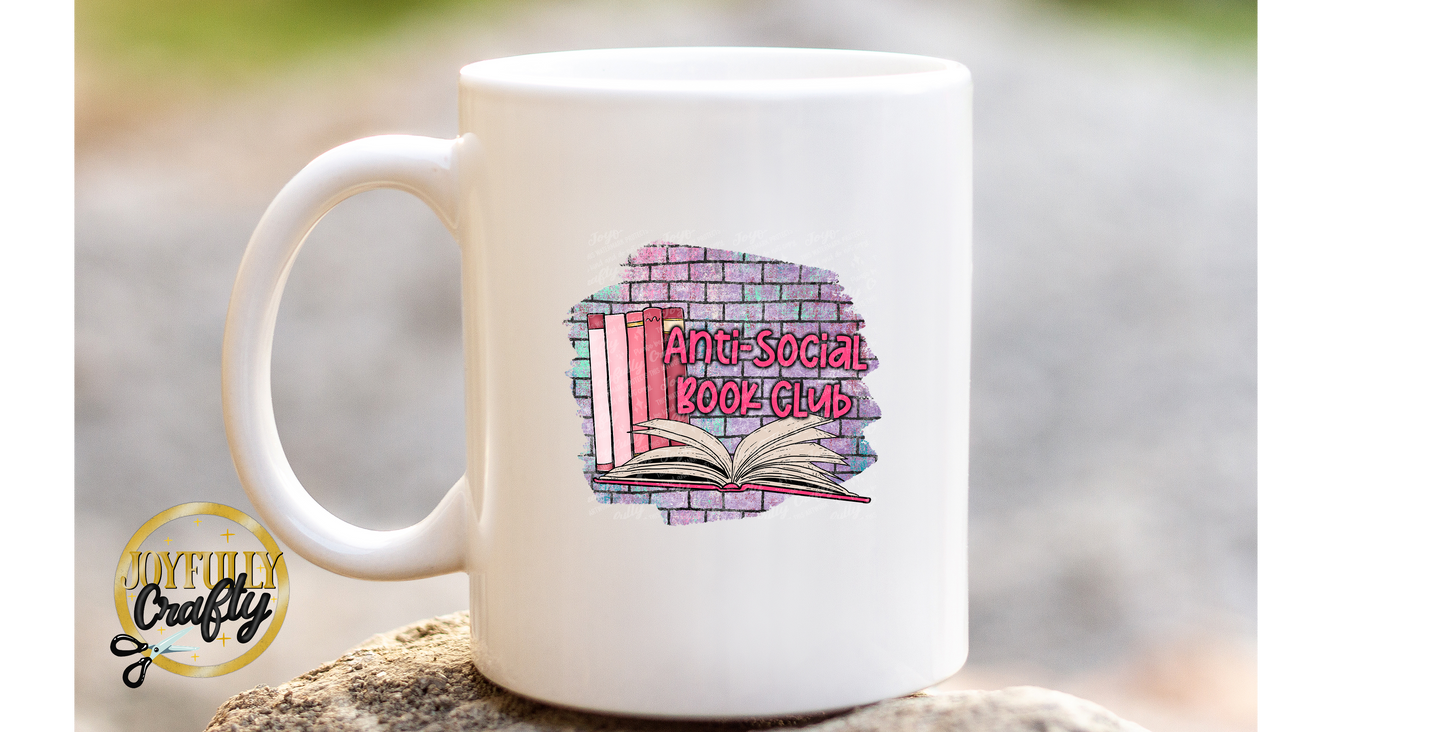 Anti Social Book Club Ceramic Mug