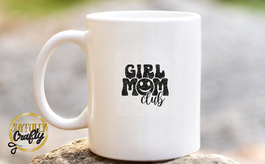 Girl Mom Club Retro Ceramic Mug