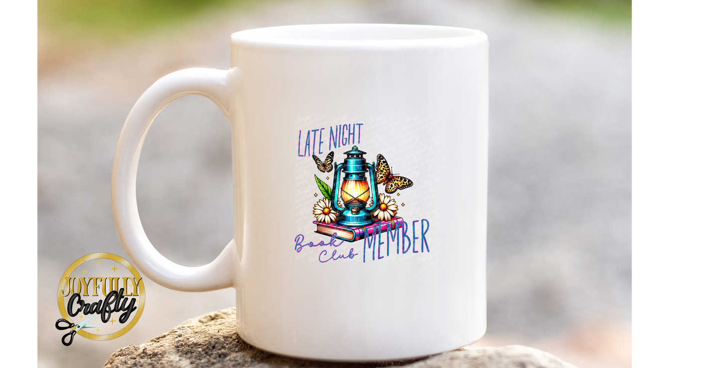 Late Night Book Club Member Ceramic Mug