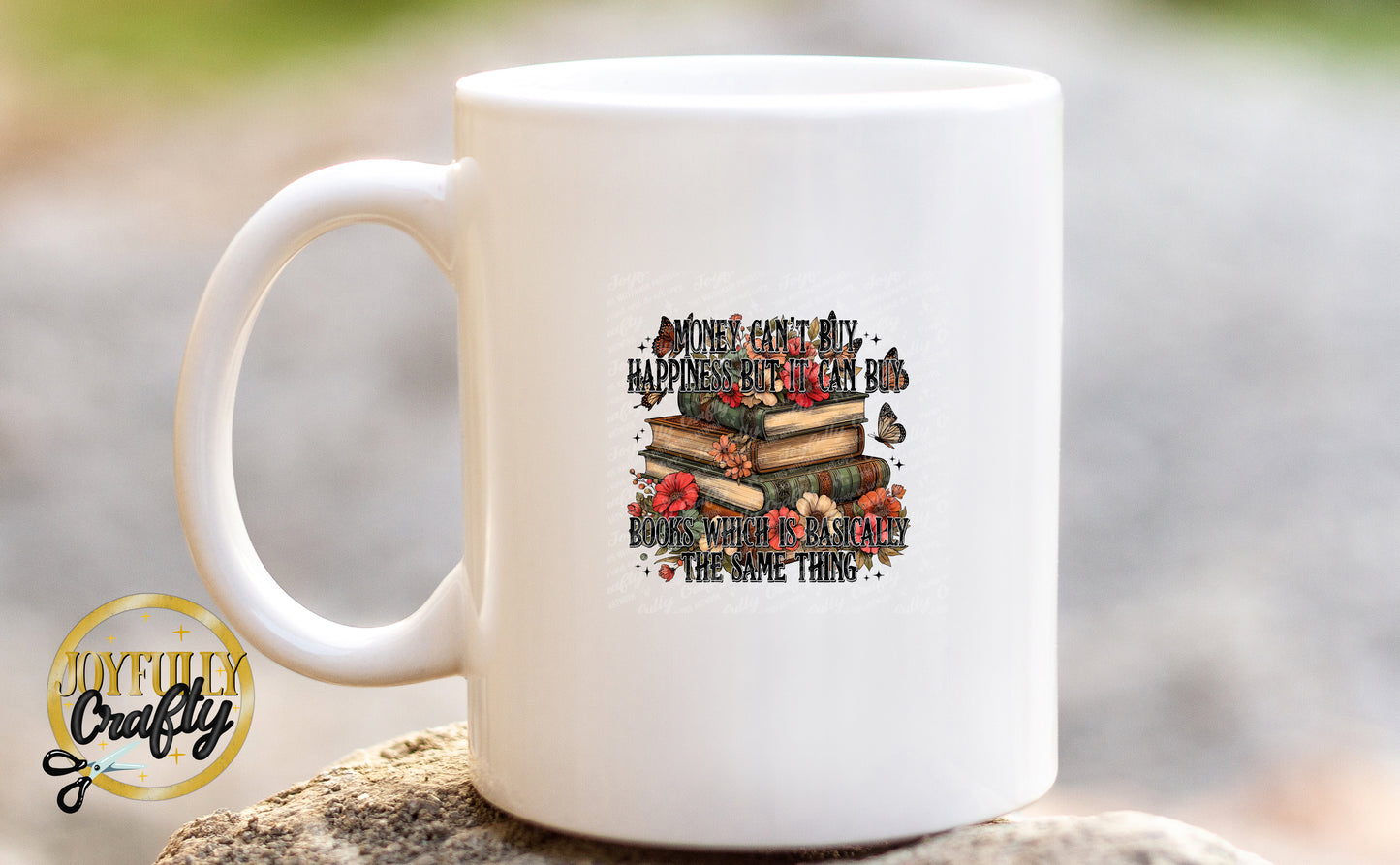 Money Can Buy Books Ceramic Mug