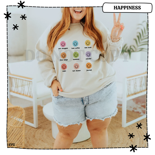 Happy Things Adult T Shirt