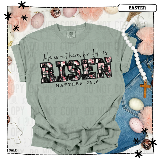 He Is Not Here. For He Has Risen Adult T Shirt