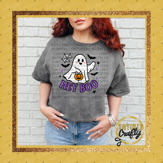 Hey Boo Adult Shirt