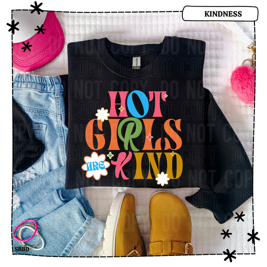 Hot Girls are Kind Adult T Shirt