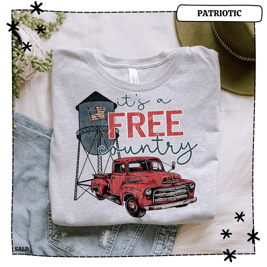 It's a Free Country Adult Shirt