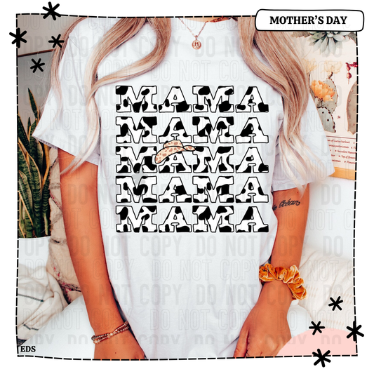 Mama Cowprint Adult Shirt