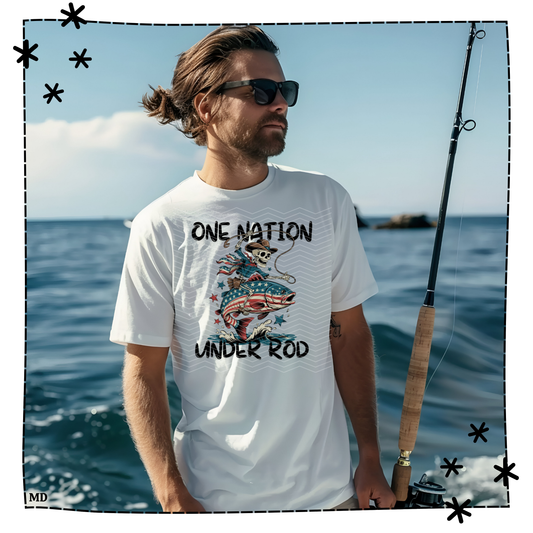 One Nation Under Rod Adult Shirt