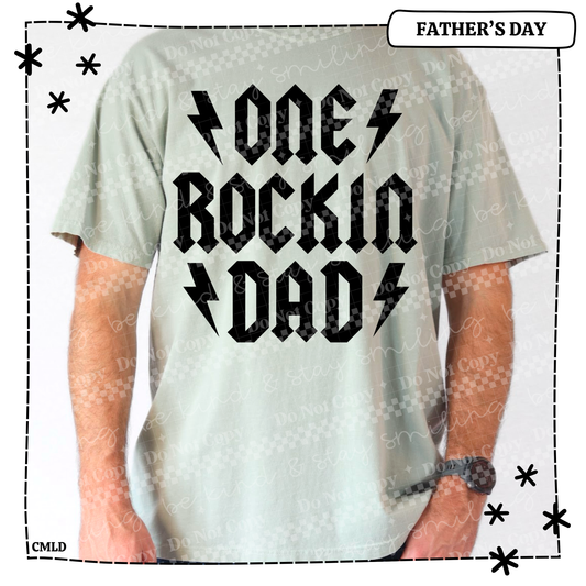 One Rockin Dad Adult Shirt