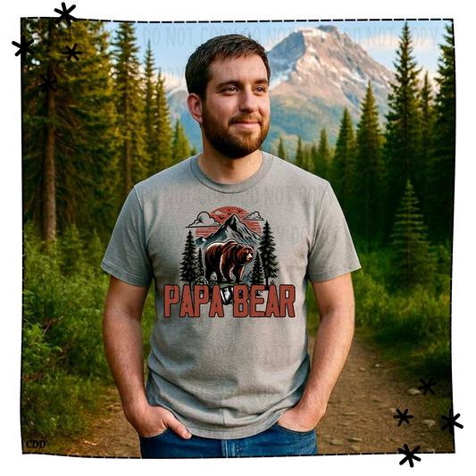 Papa Bear Adult Shirt