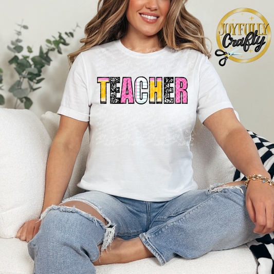 Pencil Notebook Teacher Adult Shirt
