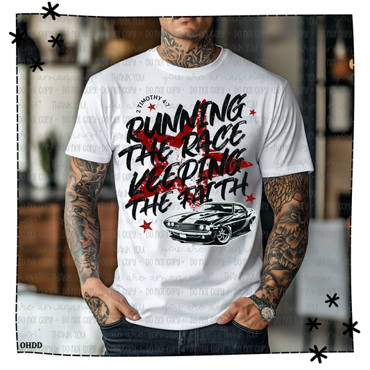 Running The Race Adult Shirt