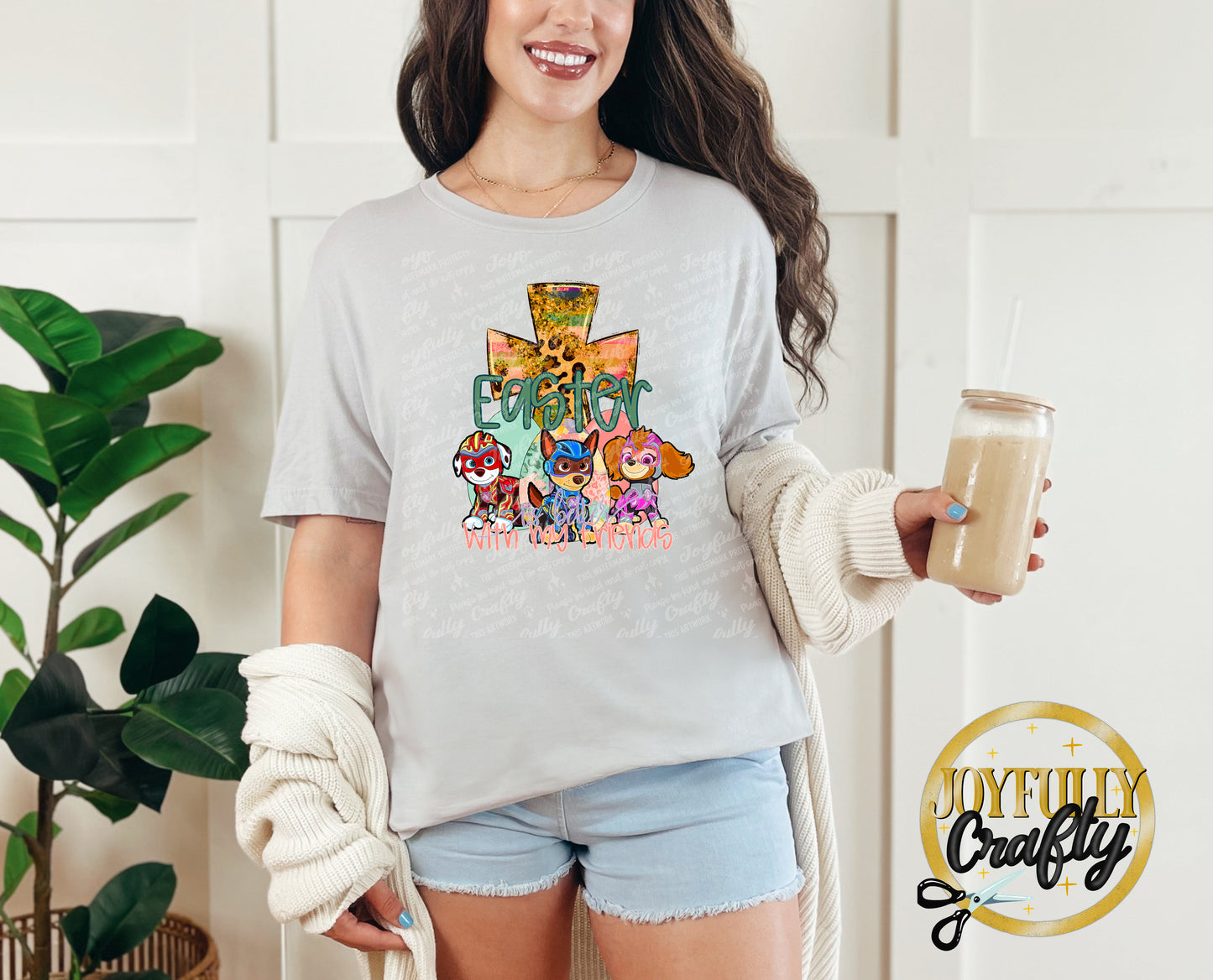 Easter is Better With Friends P*w P*trol Adult T Shirt