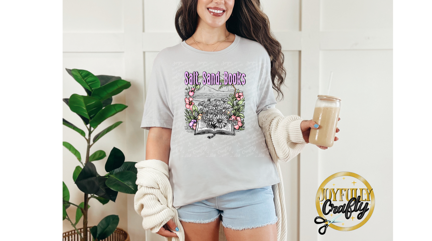 Salt Sand Books Adult T Shirt