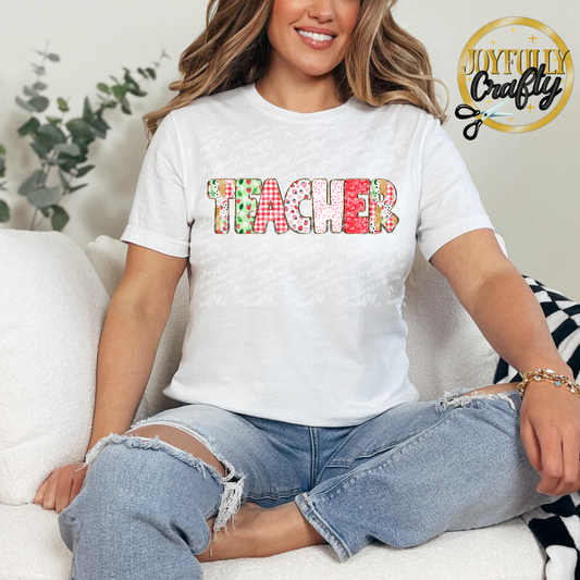 Strawberry Picnic Teacher Adult Shirt