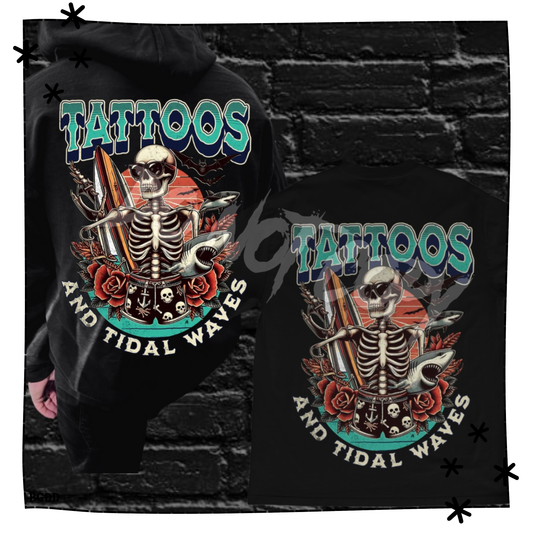 Tattoos and Tidal Waves Adult Shirt