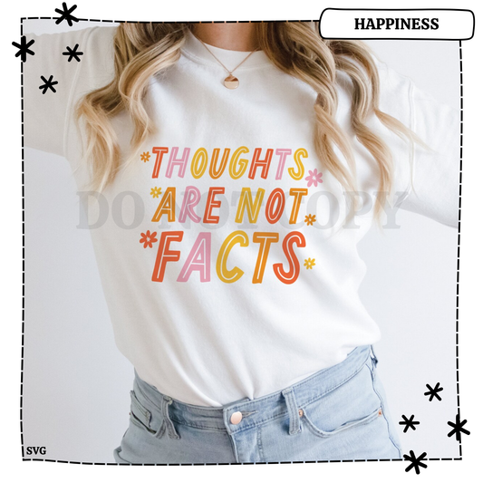 Thoughts are Not Facts Adult T Shirt