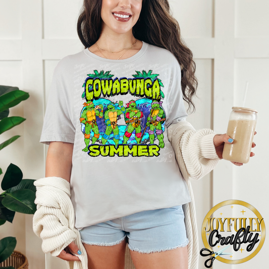 Turtle Summer Adult Shirt