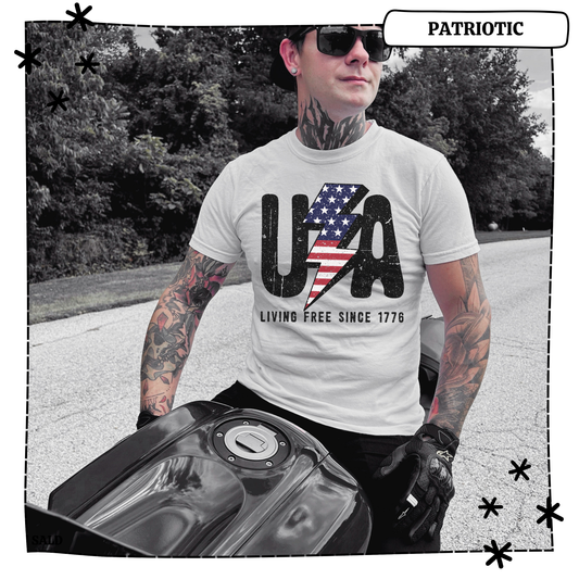 USA Living Free since 1776 Adult Shirt
