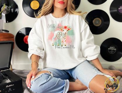 He Left The 99 Spanish Adult Crewneck Sweater