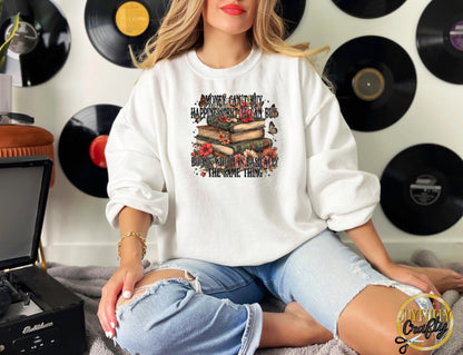 Money Can Buy Books Adult Crewneck Sweater