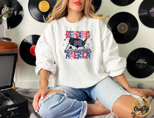 Reading Across America States Adult Crewneck Sweater
