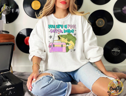 Reel Catch Adult Crewneck Sweater