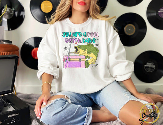 Reel Catch Adult Crewneck Sweater
