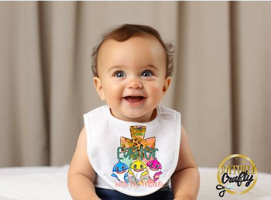 Easter is Better With Friends B*by S*ark Baby Bib
