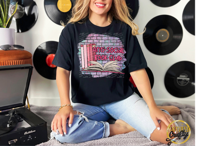 Anti Social Book Club Adult T Shirt