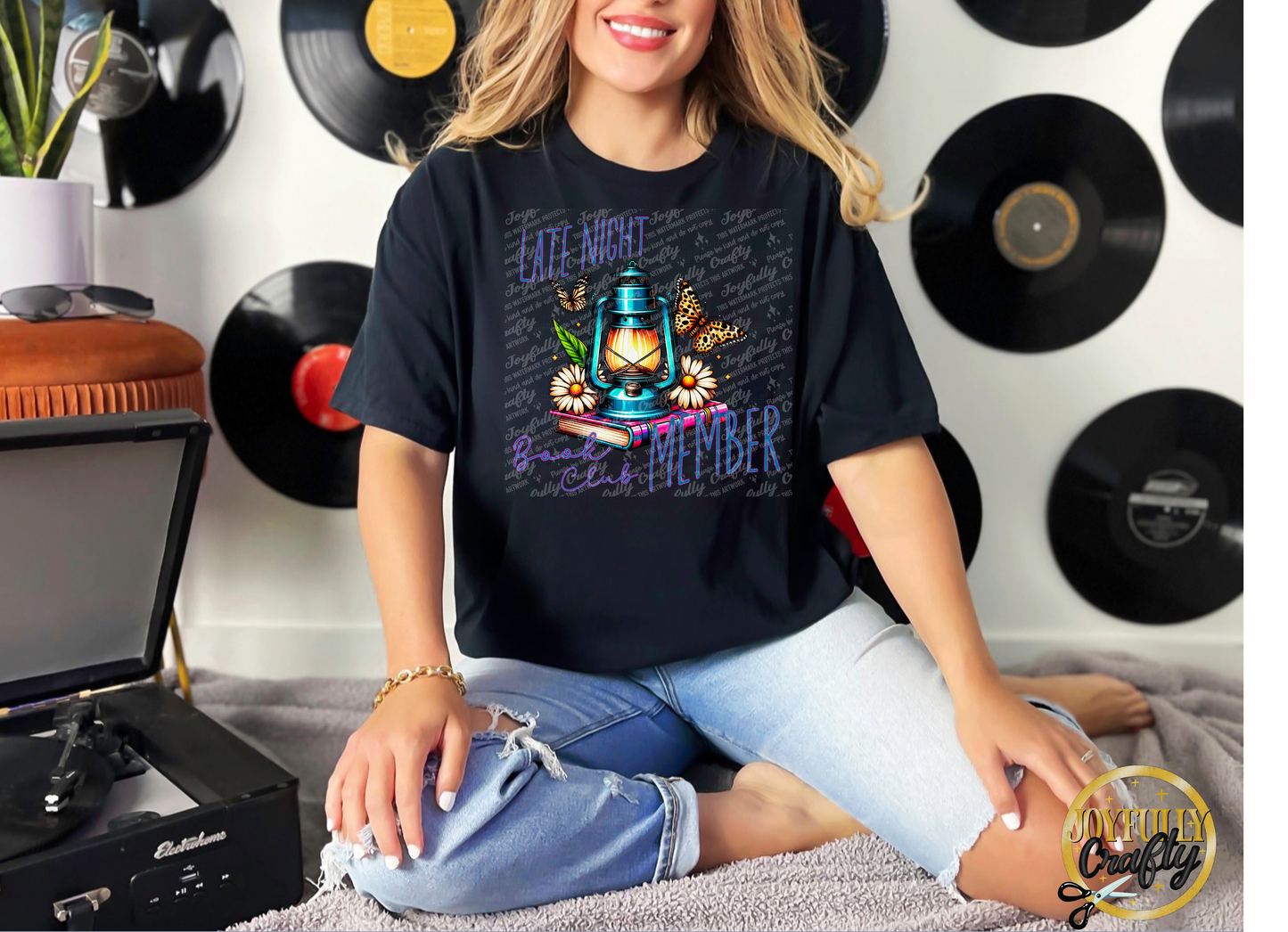 Late Night Book Club Member Adult T Shirt