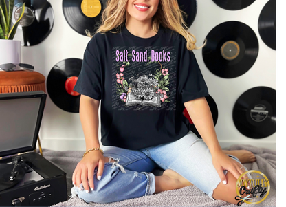 Salt Sand Books Adult T Shirt