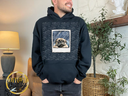 Pug Pocket Adult Hoodie