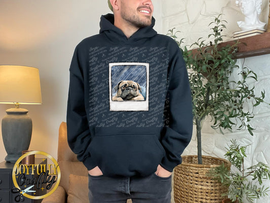 Pug Pocket Adult Hoodie