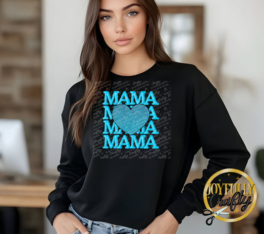 Blue Mama Stacked Adult Long Sleeve