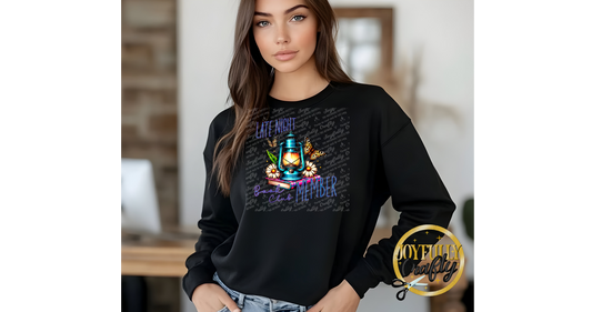 Late Night Book Club Member Adult Long Sleeve