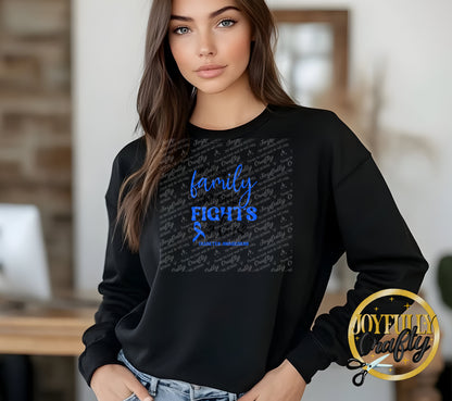 No One Fights Alone Diabetes Adult Long Sleeve