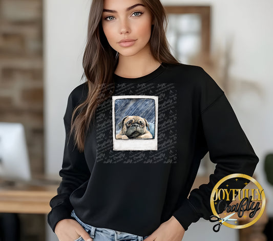 Pug Pocket Adult Long Sleeve
