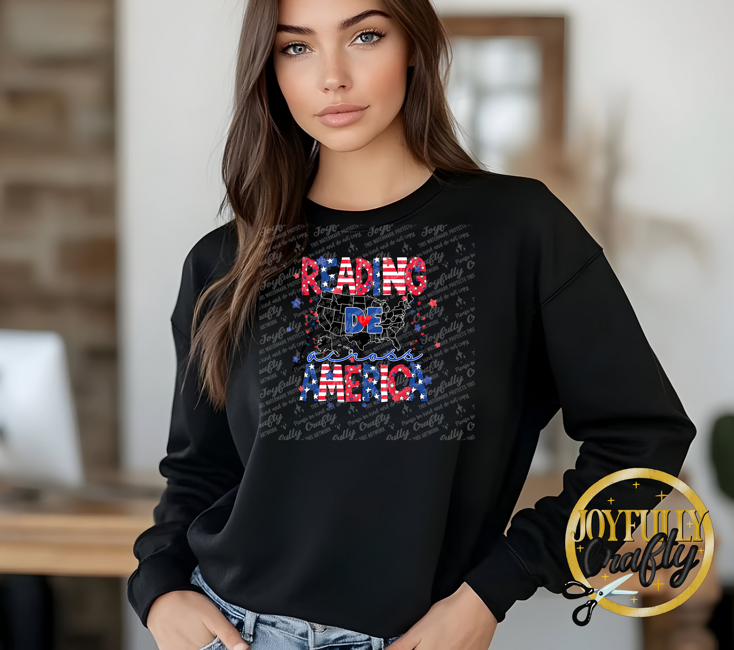 Reading Across America States Adult Long Sleeve