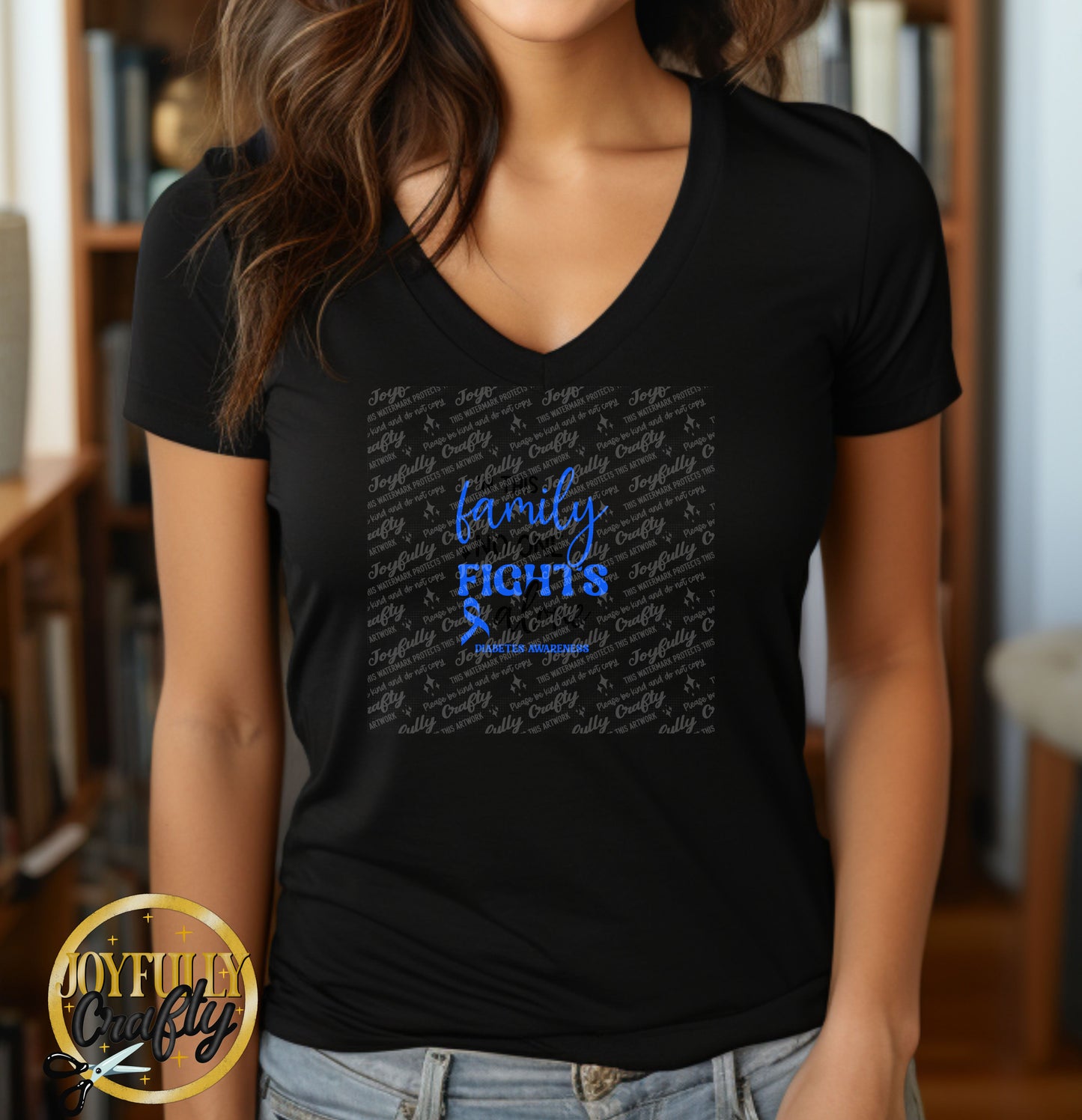 No One Fights Alone Diabetes Adult T Shirt