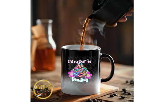 I'd Rather Be Reading Retro Ceramic Mug