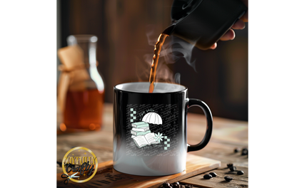 Good Books and Rainy Days Ceramic Mug