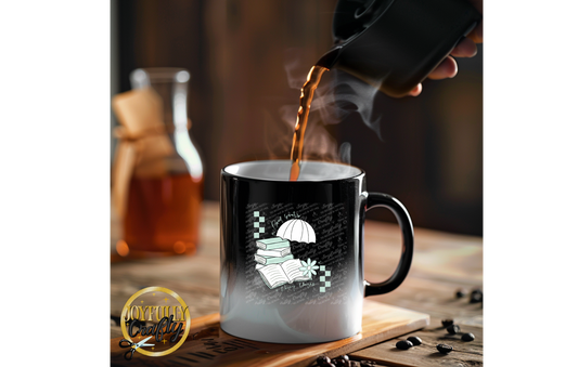 Good Books and Rainy Days Ceramic Mug