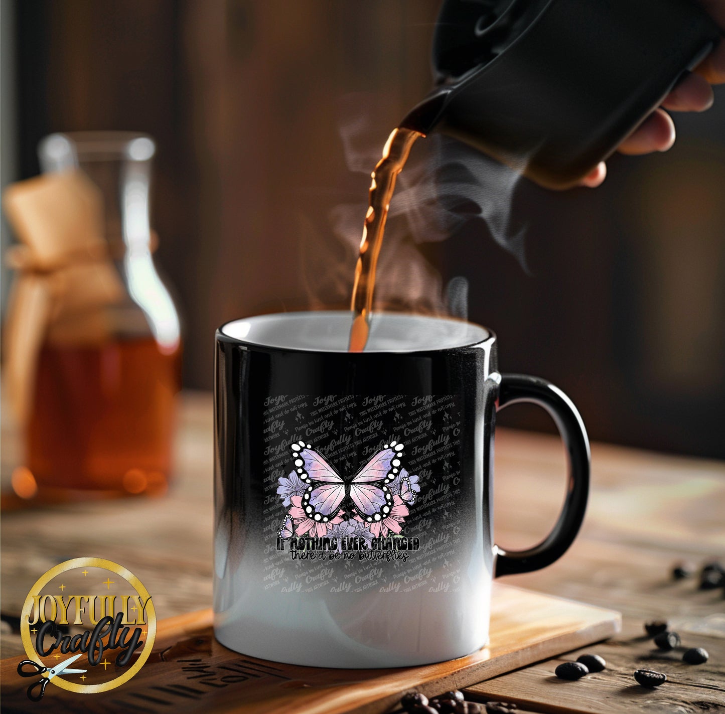 No Butterflies Ceramic Mug