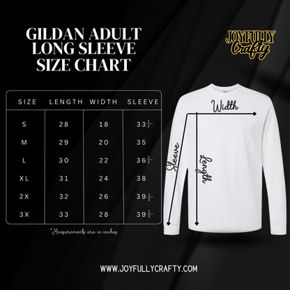Joyfully Crafty Fall In Love Adult Long Sleeve
