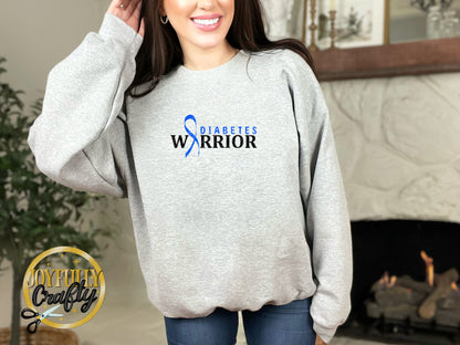 Diabetes Warrior Adult Crewneck Sweater