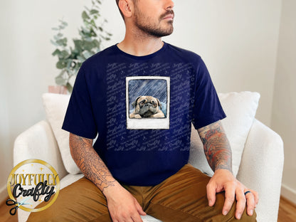 Pug Pocket Adult T Shirt