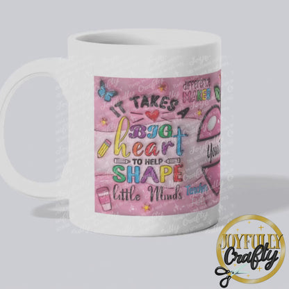 3D Teach Love Inspire Ceramic Mug
