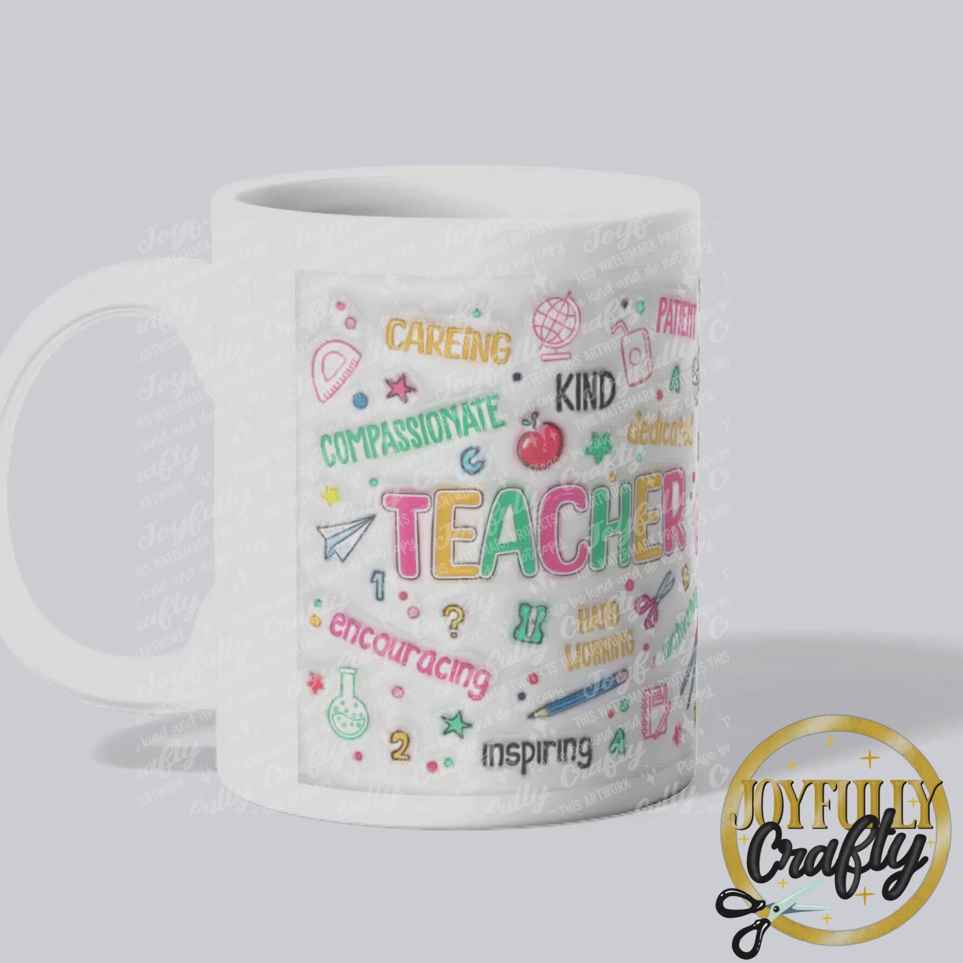 3D Retro Teacher Ceramic Mug