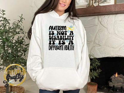 Autism Is A Different Ability Adult Hoodie